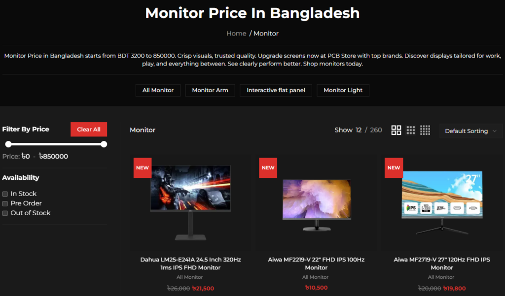 Crystal Clear Displays: Gaming and Content Creation Monitors in Bangladesh